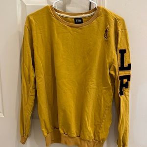 LF crew neck mustard color sweatshirt. Size small